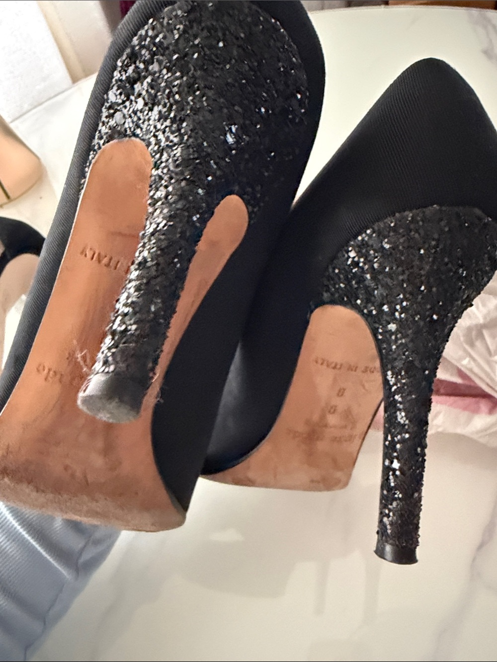 kate spade Black Round-Toe Fabric Pumps - Picture 3 of 4